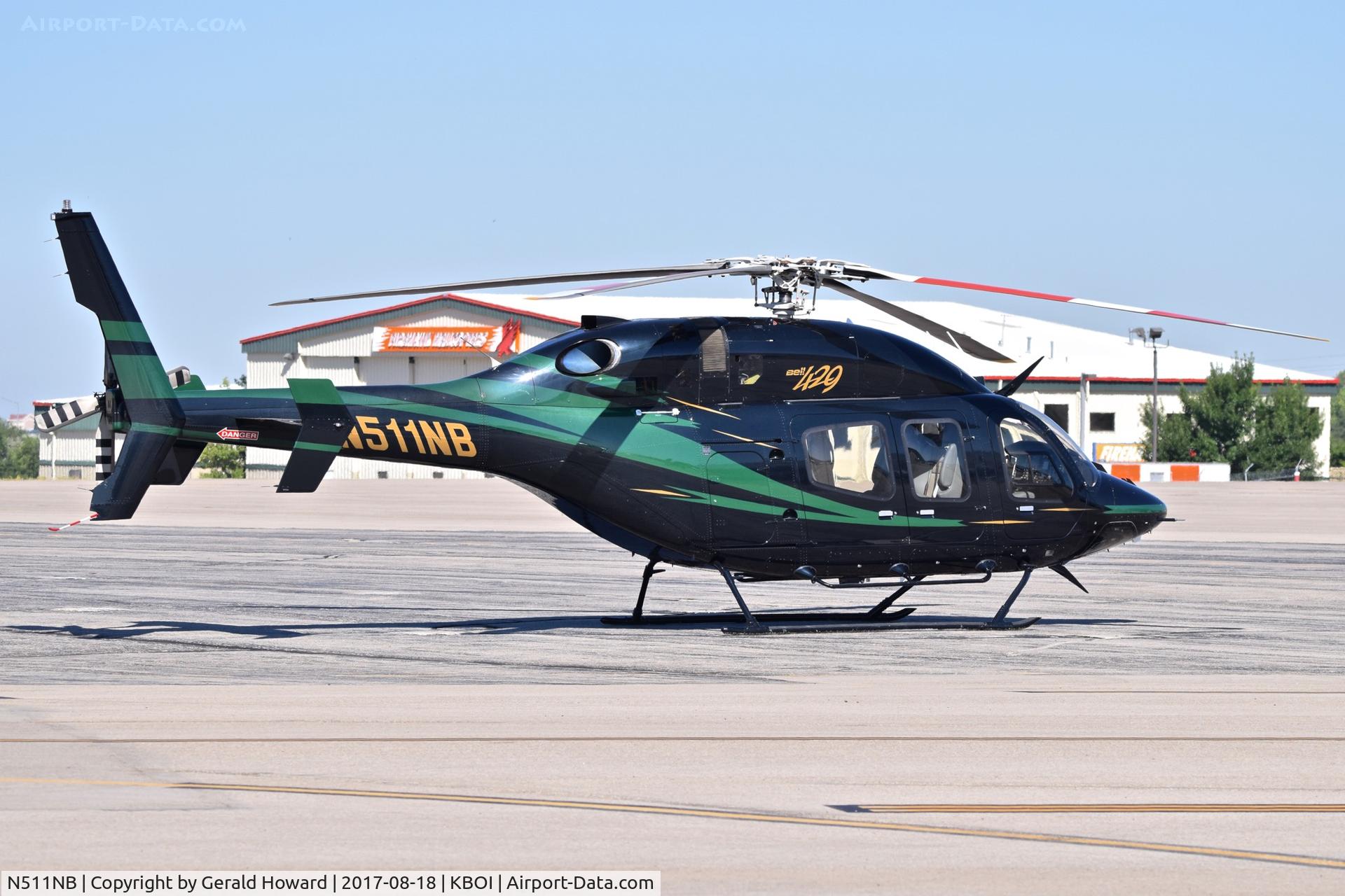 N511NB, 2011 Bell 429 GlobalRanger C/N 57057, Parked on north GA ramp.