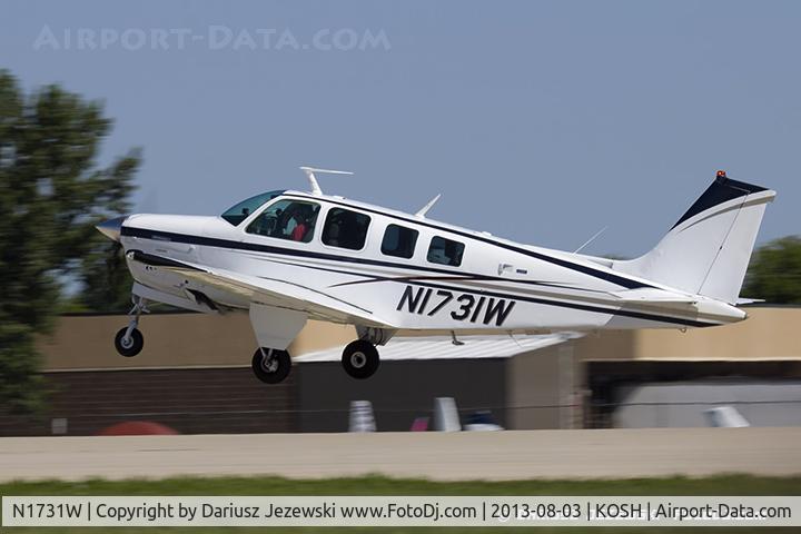 N1731W, 1972 Beech A36 Bonanza 36 C/N E-369, Beech A36 Bonanza 36  C/N E-369, N1731W
