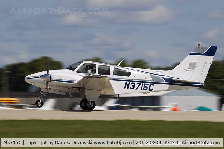 N3715C, 1981 Beech 95-B55 (T42A) Baron C/N TC-2391, Beech 95-B55 Baron  C/N TC-2391, N3715C