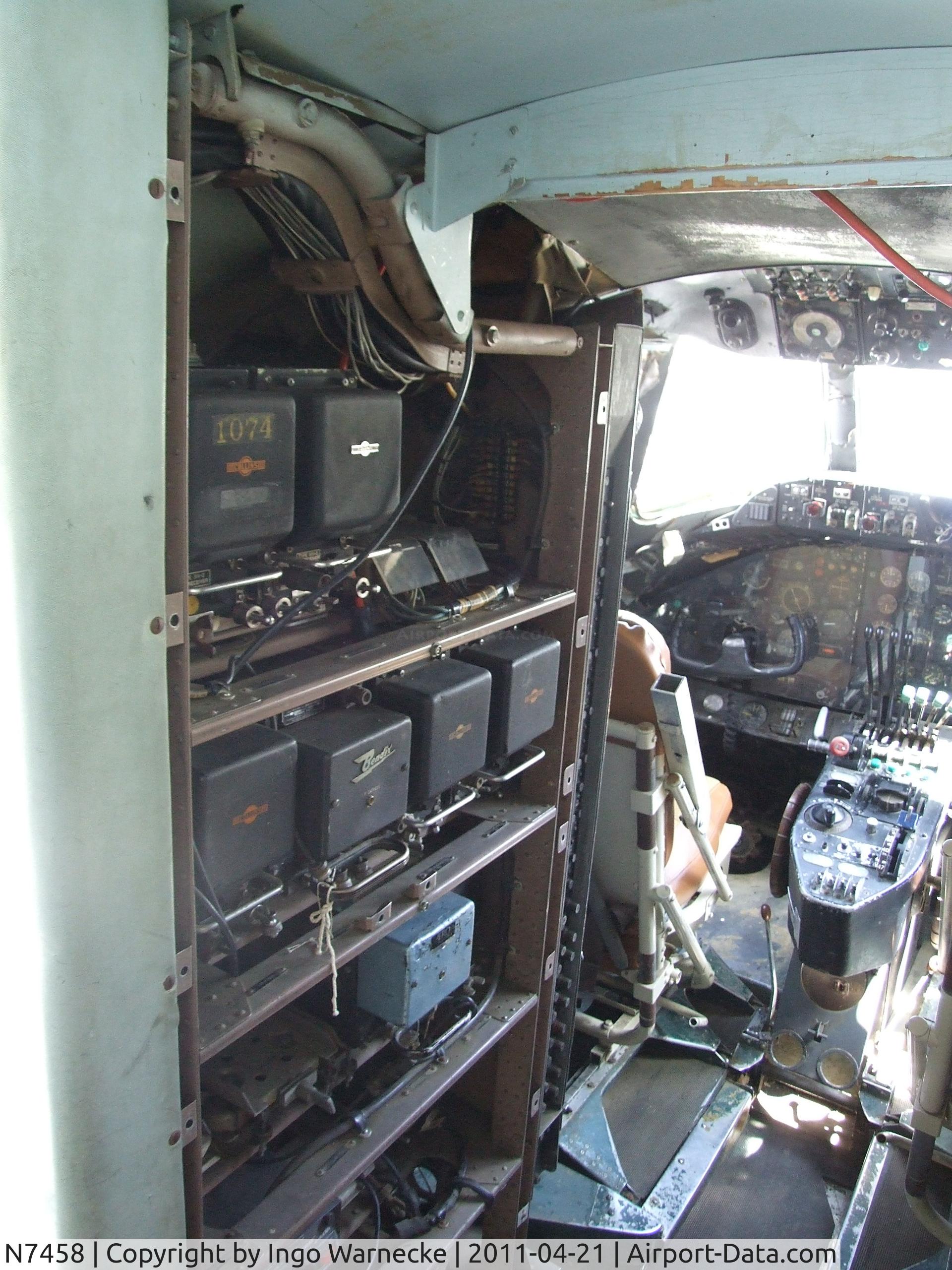 N7458, Vickers Viscount 797 C/N 213, Vickers Viscount 797 (cockpit section only) at the Wings of History Air Museum, San Martin CA  #c