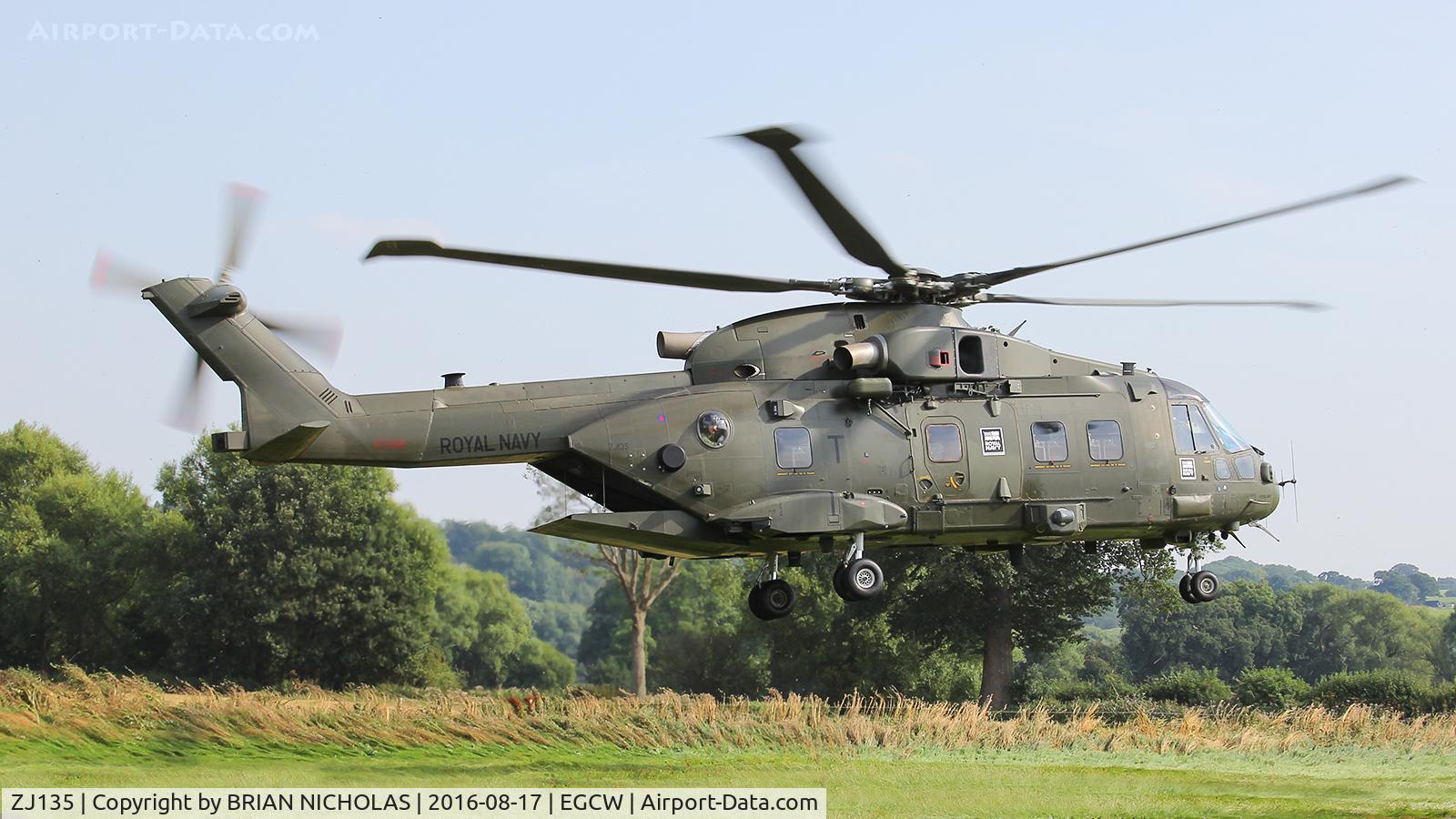 ZJ135, Westland Merlin HC.3i C/N 50187/RAF19, First time in at Welshpool.