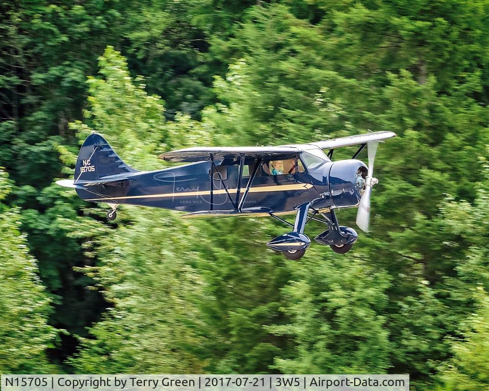 N15705, 1936 Waco YQC-6 C/N 4385, 3W5