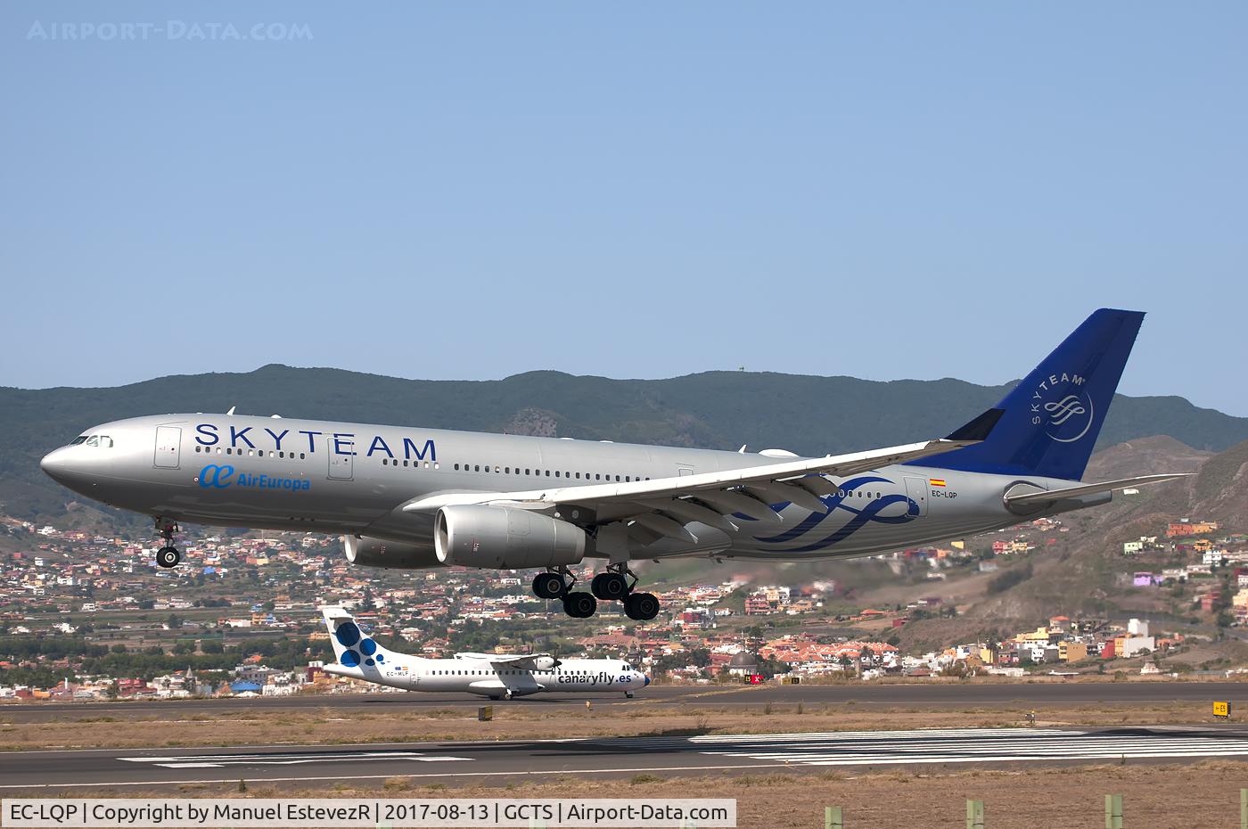 EC-LQP, 2003 Airbus A330-243 C/N 526, Landing to RWY 30 TFN airport
