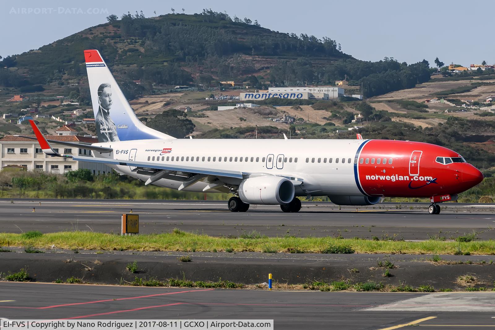 EI-FVS, 2017 Boeing 737-800 C/N 42087, Benito Perez Galdos, written spanish
