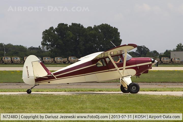 N7248D, 1957 Piper PA-22-150 Tri-Pacer C/N 22-5074, Piper PA-22-150 Tri-Pacer  C/N 22-5074, N7248D