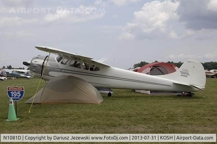 N1081D, 1951 Cessna 190 C/N 7693, Cessna 190  C/N 7693, N1081D
