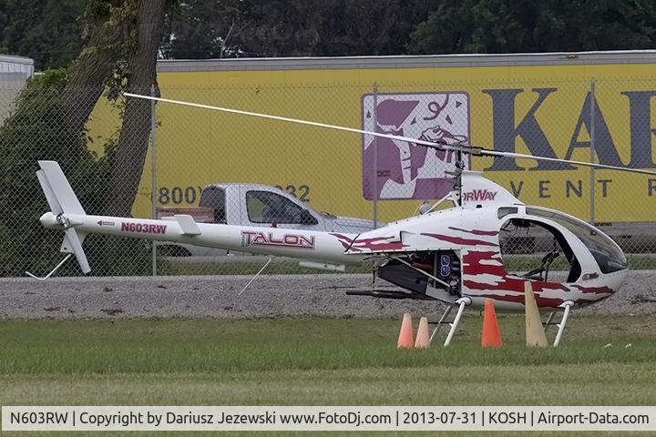 N603RW, RotorWay A600 Talon C/N 8012A, Rotorway A600 Talon  C/N 8012A, N603RW