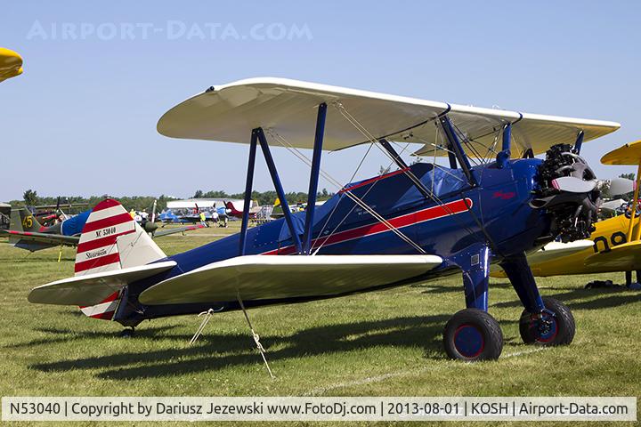 N53040, 1941 Boeing A75N1(PT17) C/N 75-799, Boeing A75N1(PT17) Stearman  C/N 75-799, NC53040