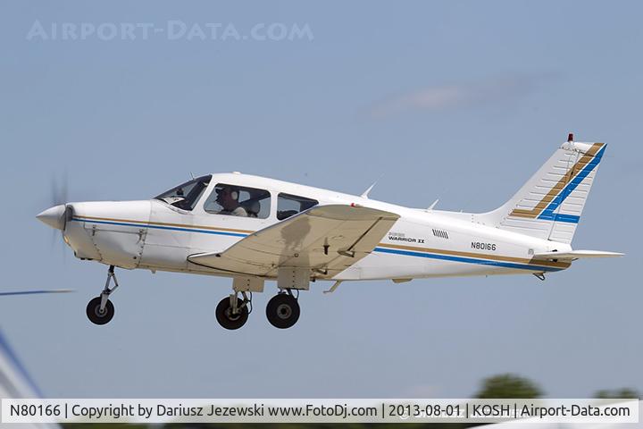 N80166, 1981 Piper PA-28-161 C/N 28-8216081, Piper PA-28-161 Warrior II  C/N 28-8216081, N80166