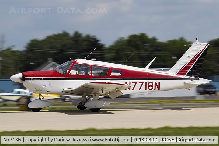 N7718N, 1968 Piper PA-28-180 C/N 28-5027, Piper PA-28-180 Cherokee  C/N 28-5027, N7718N