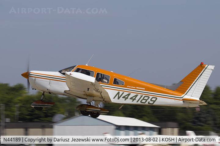N44189, 1974 Piper PA-28-151 Cherokee C/N 28-7415598, Piper PA-28-151 Cherokee Warrior  C/N 28-7415598, N44189