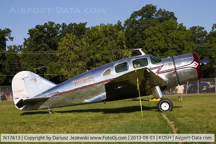 N17613, 1937 Spartan 7W Executive C/N 12, Spartan 7W  C/N 12, NC17613