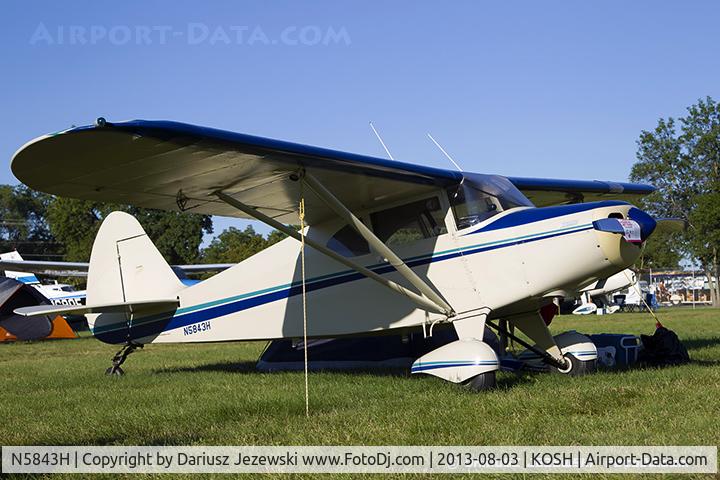 N5843H, 1949 Piper PA-16 Clipper C/N 16-461, Piper PA-16 Clipper  C/N 16-461, N5843H