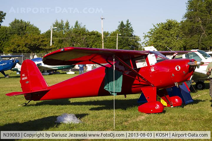 N39083, 1941 Luscombe 8B C/N 1844, Luscombe 8B Luscome Trainer  C/N 1844, NC39083