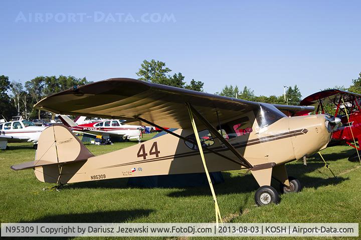N95309, 1946 Taylorcraft BC12-D C/N 9709, Taylorcraft BC12-D  C/N 9709, N95309