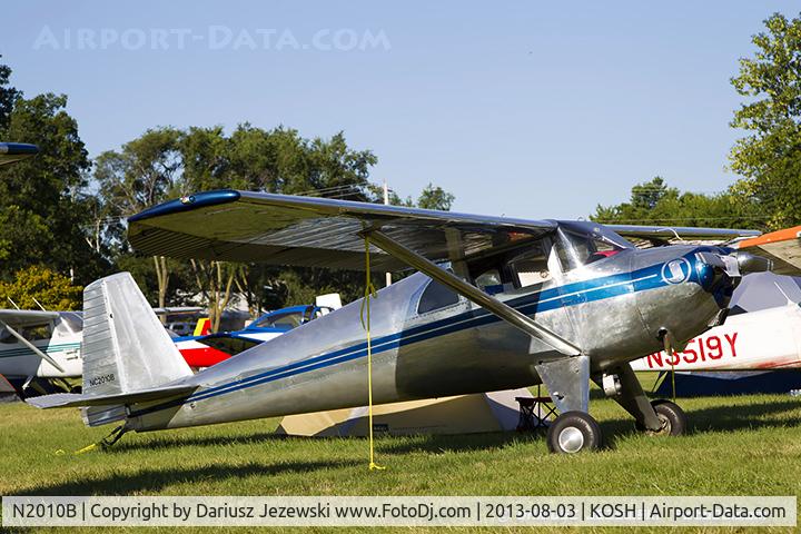 N2010B, 1948 Luscombe 8A C/N 6437, Luscombe 8A Luscome Master  C/N 6437, NC2010B
