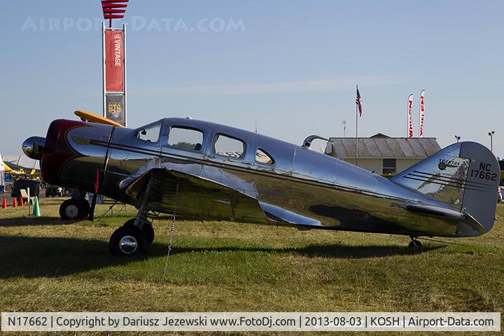 N17662, 1940 Spartan 7W Executive C/N 28, Spartan 7W  C/N 28, NC17662