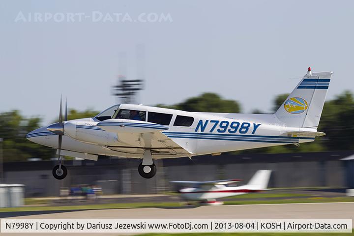 N7998Y, 1966 Piper PA-30-160 Twin Comanche Twin Comanche C/N 30-1103, Piper PA-30 Twin Comanche  C/N 30-1103, N7998Y