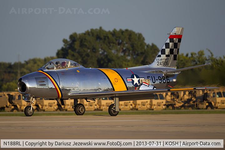 N188RL, 1952 North American F-86F Sabre C/N 191-682, North American F-86F (CWF86-F-30-NA) Sabre 