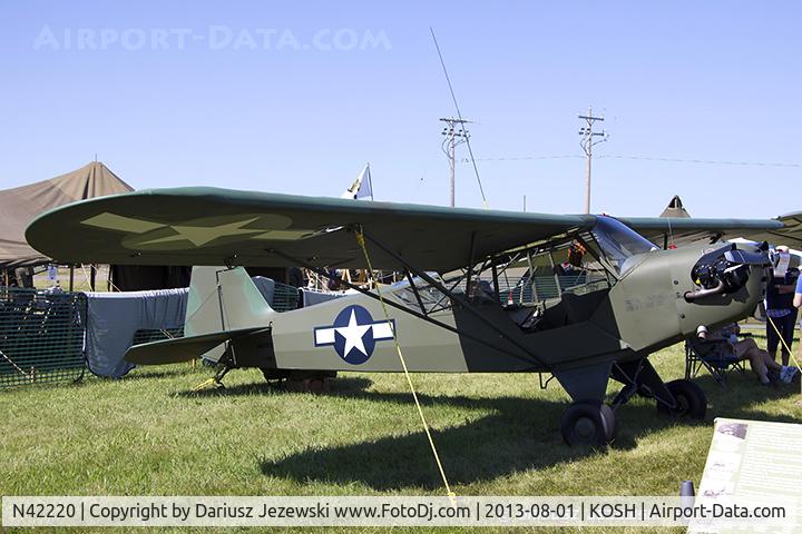 N42220, 1945 Piper J3C-65 Cub Cub C/N 14470, Piper J3C-65 Cub  C/N 14470, N42220