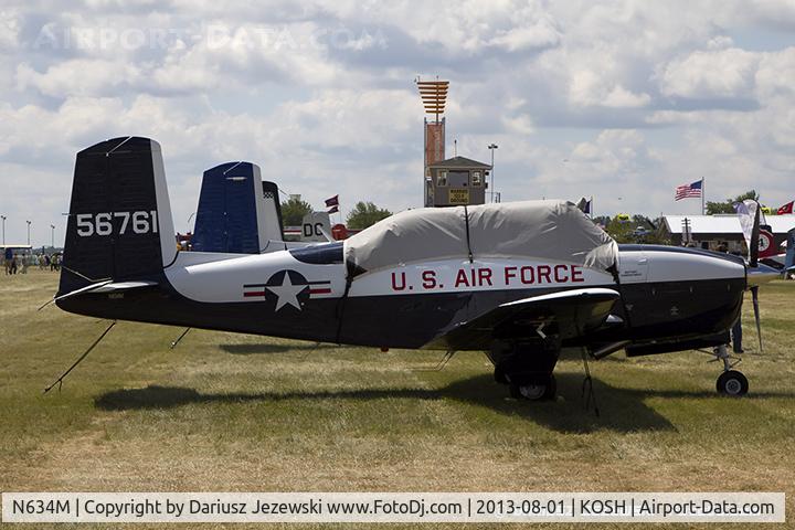 N634M, 1955 Beech T-34A Mentor Mentor C/N G-761, Beech A45 (T-34A) Mentor  C/N G-761, N634M