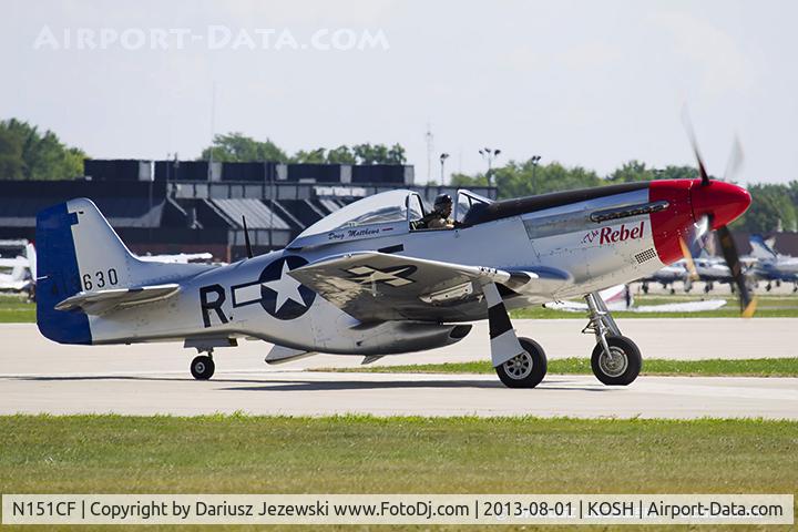 N151CF, 1944 North American P-51D Mustang C/N 44-84933N, North American P-51D Mustang 