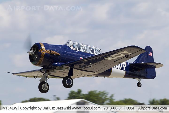 N164EW, 1943 North American AT-6C Texan C/N 88-14371, North American AT-6C Texan  C/N 4133808, N164EW