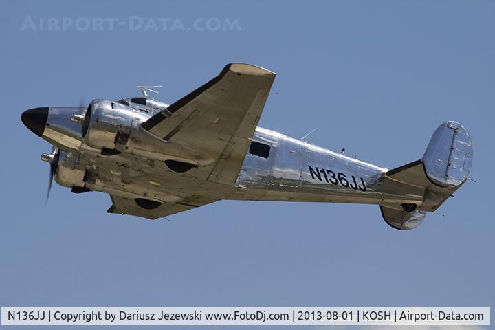 N136JJ, 1957 Beech E18S C/N BA-318, Beech E18S  C/N BA-318, N136JJ