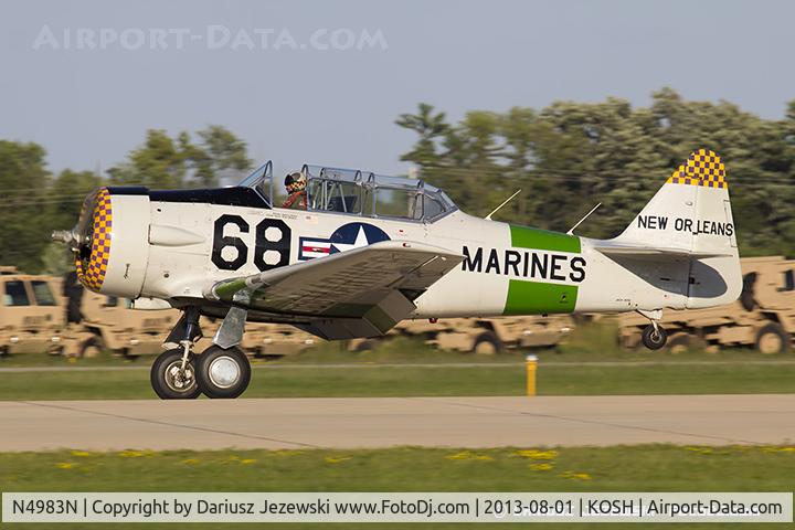 N4983N, 1957 North American AT-6D Texan C/N 121-42175 (44-81453), North American AT-6D Texan 