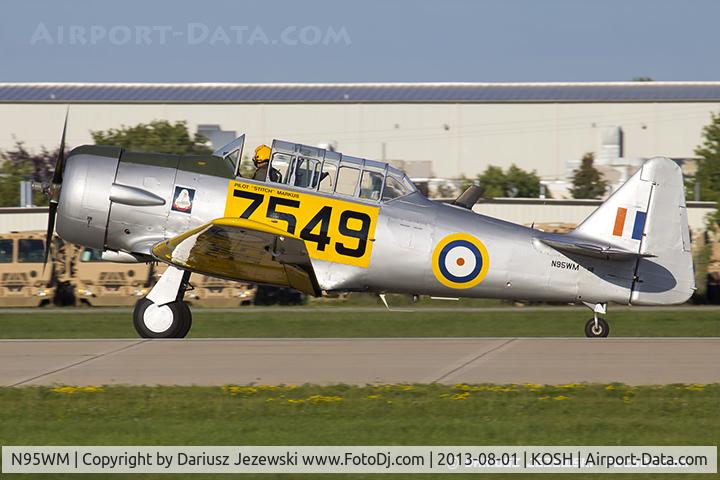 N95WM, 1943 North American AT-6D Texan C/N 8815597, North American AT-6D Texan 