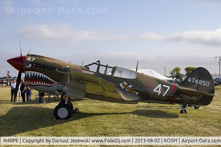 N40PE, 1942 Curtiss P-40E C/N AK905, Curtiss P-40E Warhawk  C/N AK905, NX40PE
