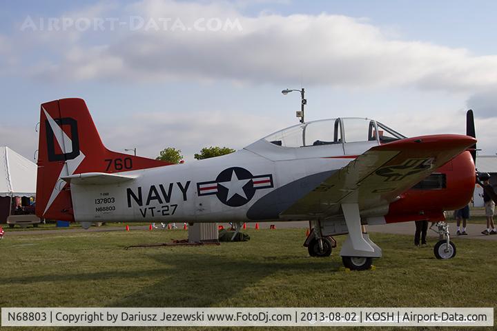 N68803, North American T-28B C/N 137803, North American T-28B Trojan  C/N 137803, N68803