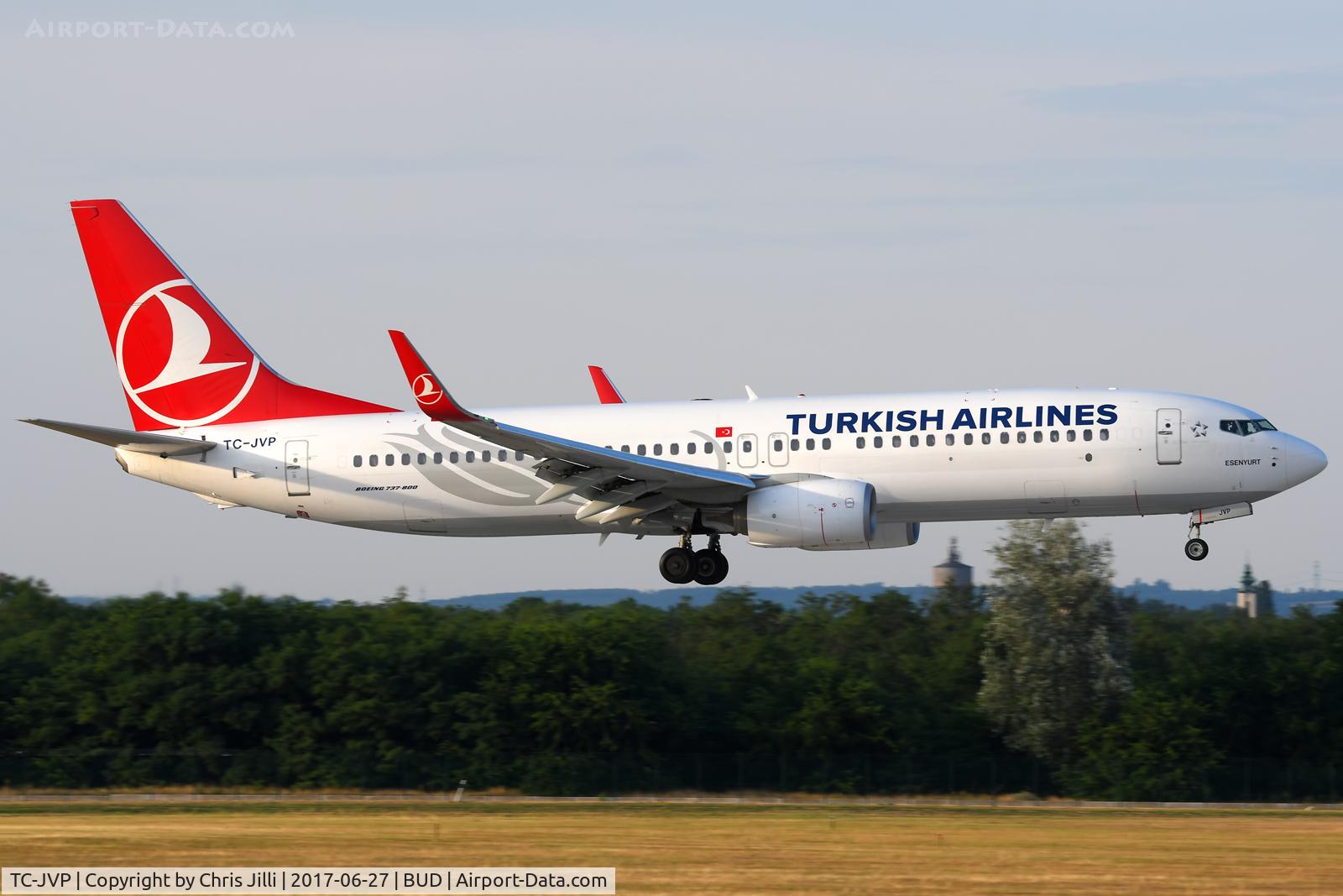 TC-JVP, 2016 Boeing 737-8F2 C/N 60019, Turkish Airlines