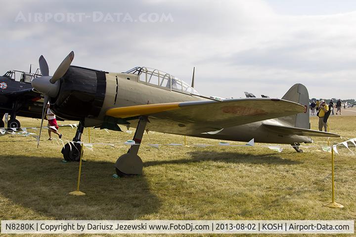 N8280K, 1941 Nakajima A6M2 Model 21 C/N 1498, Nakajima A6M2 Zero Model 21  C/N 1498, NX8280K