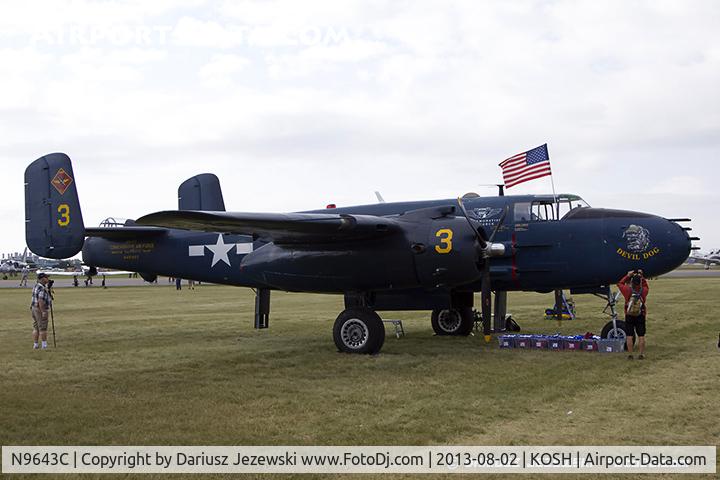 N9643C, 1944 North American B-25J Mitchell Mitchell C/N 108-47512, North American B-25J Mitchell 