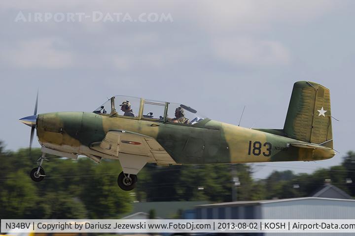 N34BV, 1956 Beech T-34A Mentor Mentor C/N CG-152, Beech A45 (T-34A) Mentor  C/N CG-152, N34BV
