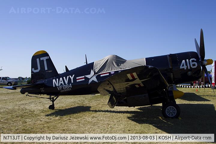 N713JT, 1945 Vought F4U-4B Corsair C/N 97143, Chance Vought F4U-4 Corsair  C/N 97143, N713JT