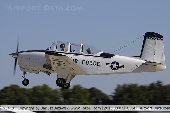 N34CX, 1958 Beech T-34A Mentor C/N CG-223, Beech A45 (T-34A) Mentor  C/N CG-223, N34CX