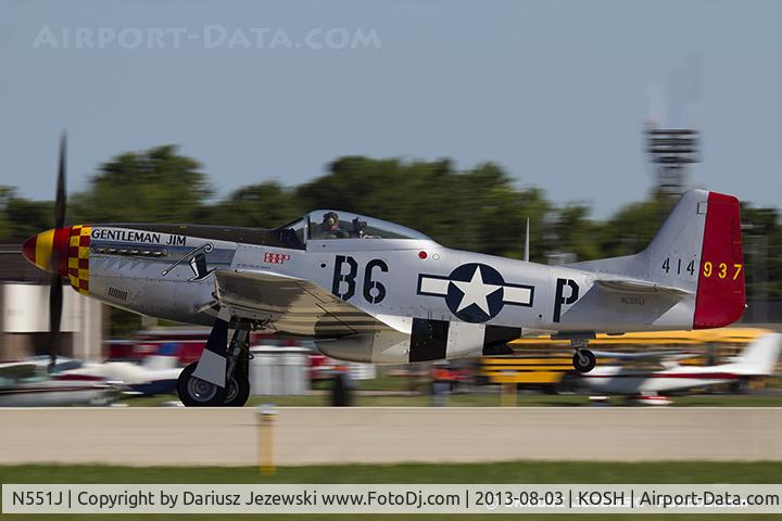 N551J, 1957 North American P-51D Mustang C/N 44-74230, North American P-51D Mustang 