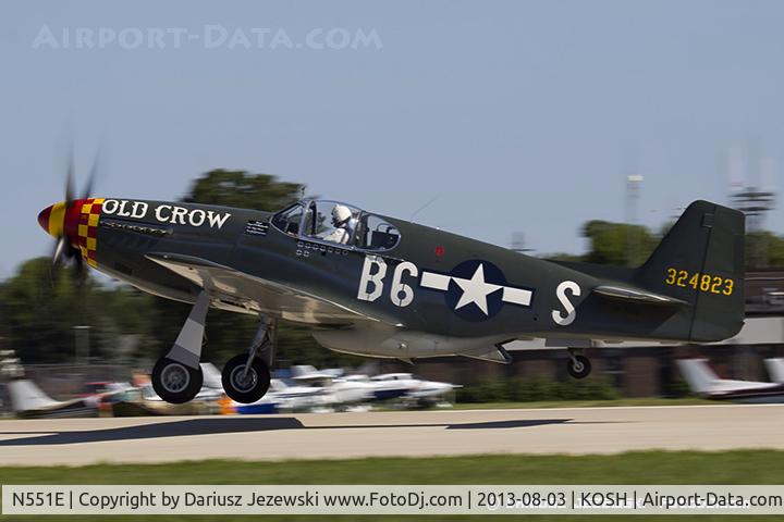 N551E, 1943 North American P-51B-1NA Mustang C/N 102-24700, North American P-51B Mustang 