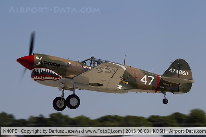 N40PE, 1942 Curtiss P-40E C/N AK905, Curtiss P-40E Warhawk  C/N AK905, NX40PE