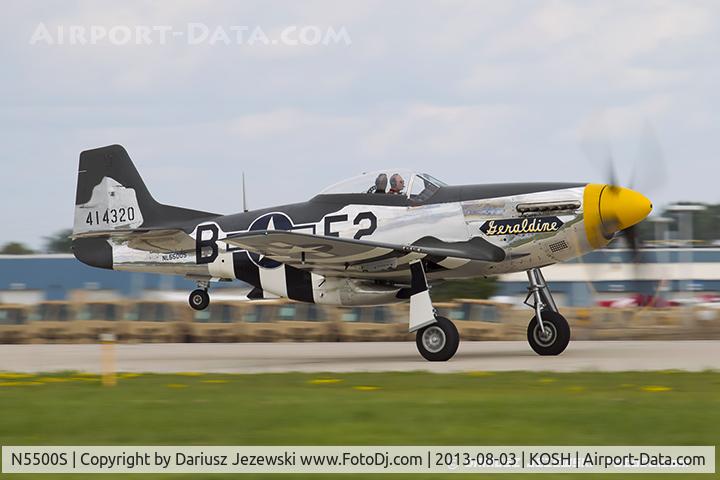 N5500S, 1944 North American F-51D Mustang C/N 44-63655, North American F-51D Mustang 