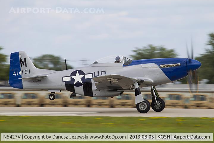 N5427V, 1944 North American F-51D Mustang C/N 44-72942, North American F-51D Mustang 