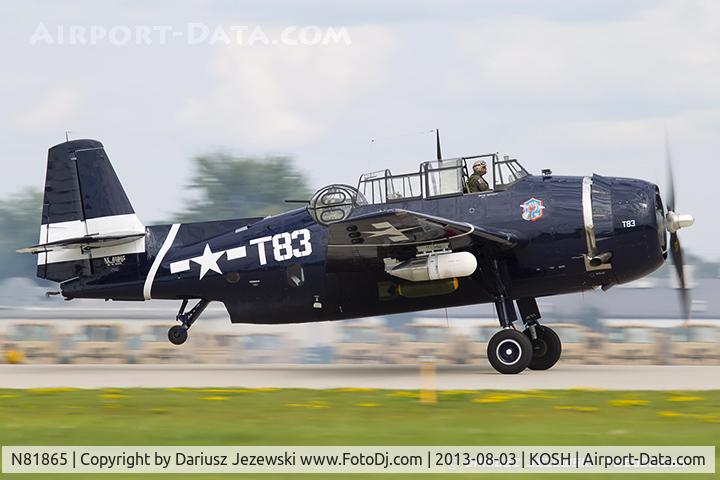 N81865, 1945 Grumman TBM-3E Avenger C/N 5632, Grumman TBM-3E Avenger  C/N 5632, NL81865