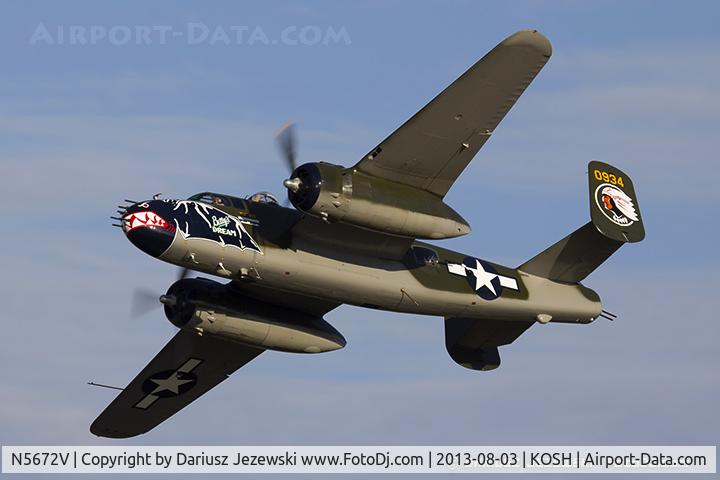 N5672V, 1945 North American B-25J Mitchell Mitchell C/N 108-47686, North American B-25J Mitchell 