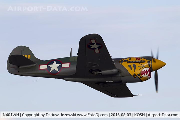 N401WH, 1942 Curtiss P-40K Warhawk C/N 42-10256, Curtiss P-40K Warhawk  C/N 42-10256, N401WH