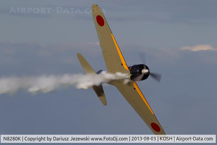 N8280K, 1941 Nakajima A6M2 Model 21 C/N 1498, Nakajima A6M2 Zero Model 21  C/N 1498, NX8280K