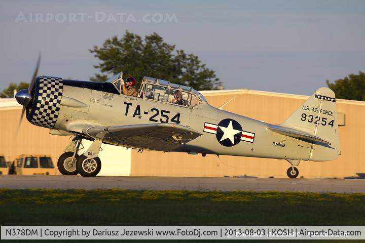N378DM, 1949 North American T-6G Texan C/N 168-358, North American T-6G Texan  C/N 49-3254, N378DM