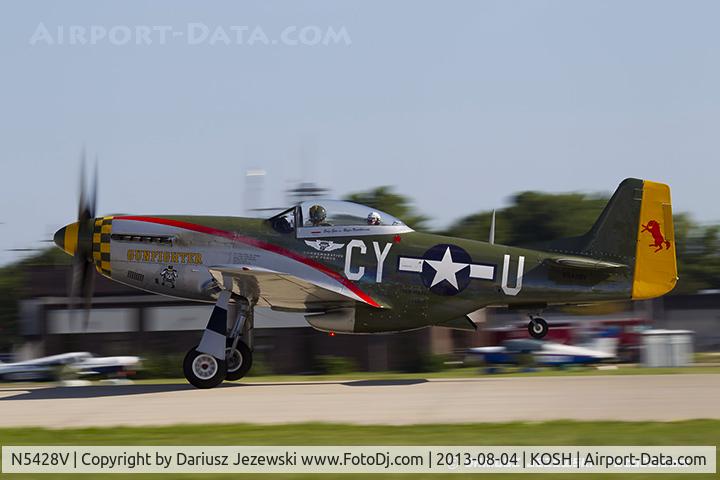 N5428V, 1944 North American P-51D Mustang C/N 122-39723, North American P-51D Mustang 
