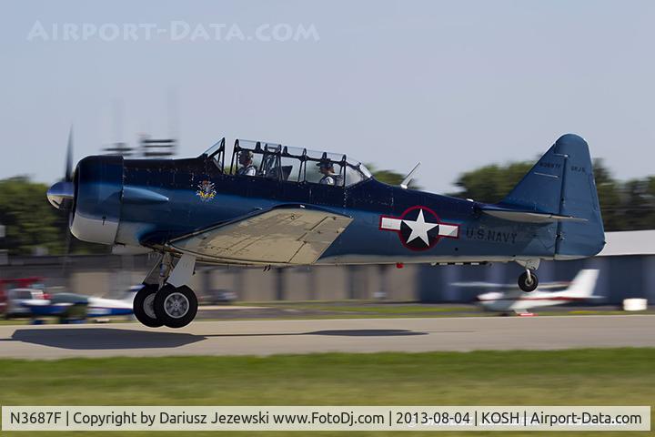 N3687F, 1958 North American SNJ-5 Texan Texan C/N 88-15902, North American SNJ-5 Texan 